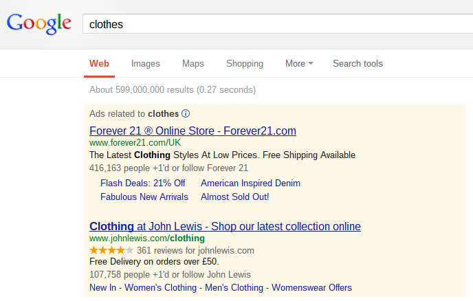 John Lewis PPC Campaign
