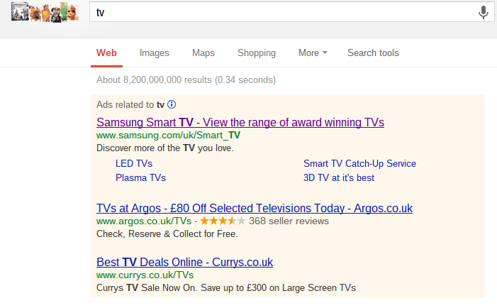 Samsung Smart TV PPC Advert - Edited