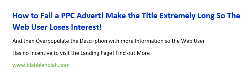 [How to] Stop Your PPC Search Advert Failing