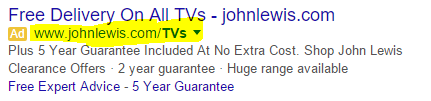 Creating a Great URL to a PPC Search Advert