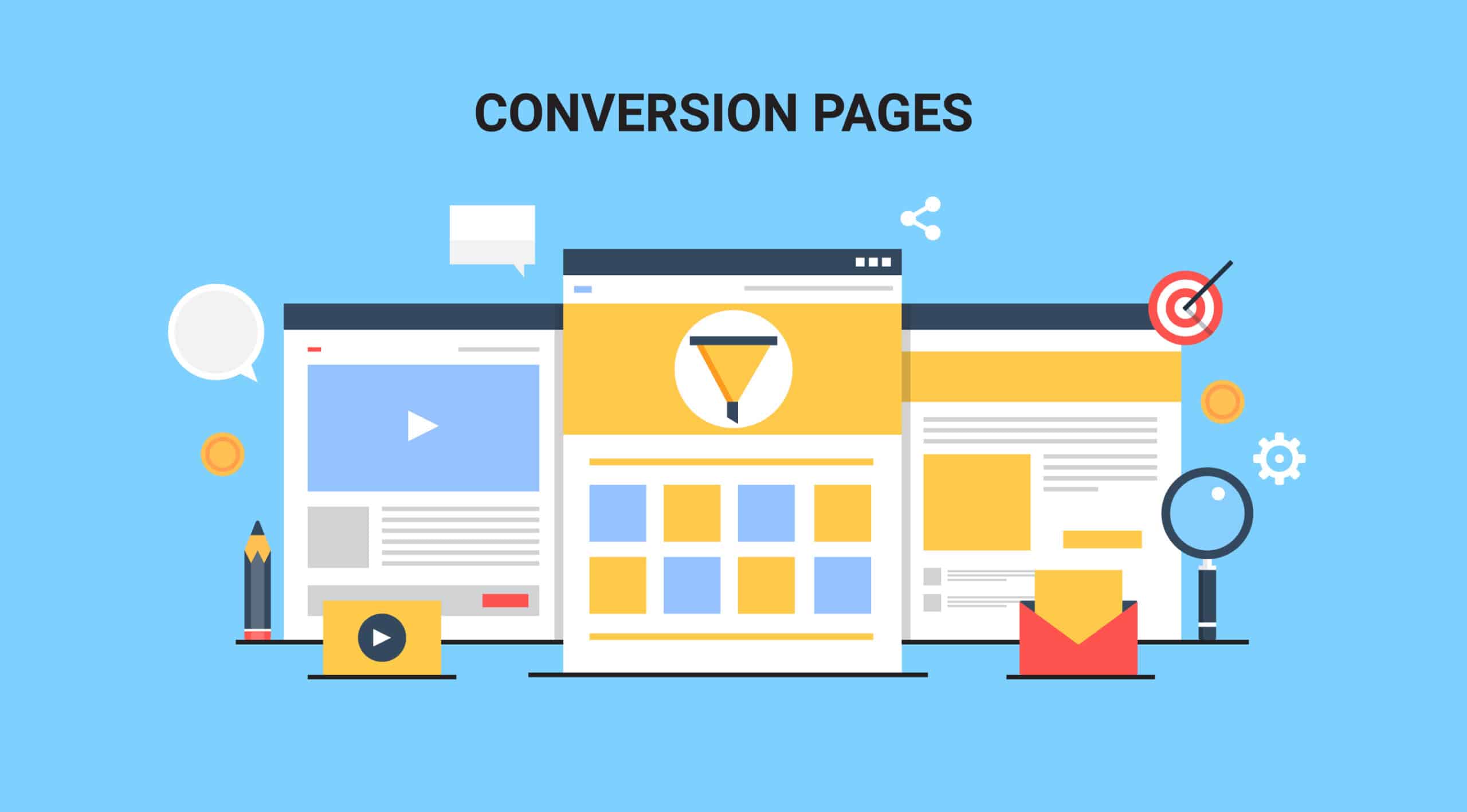 High converting website landing pages
